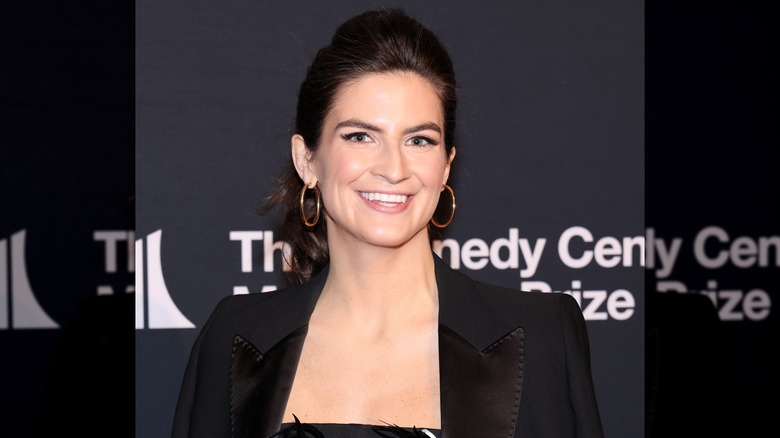 Kaitlan Collins' pompadour on the red carpet
