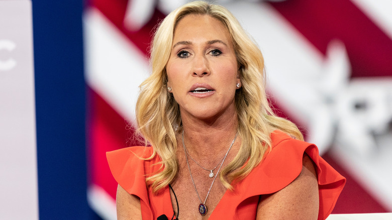 Marjorie Taylor Greene speaking out against cosmetic procedures